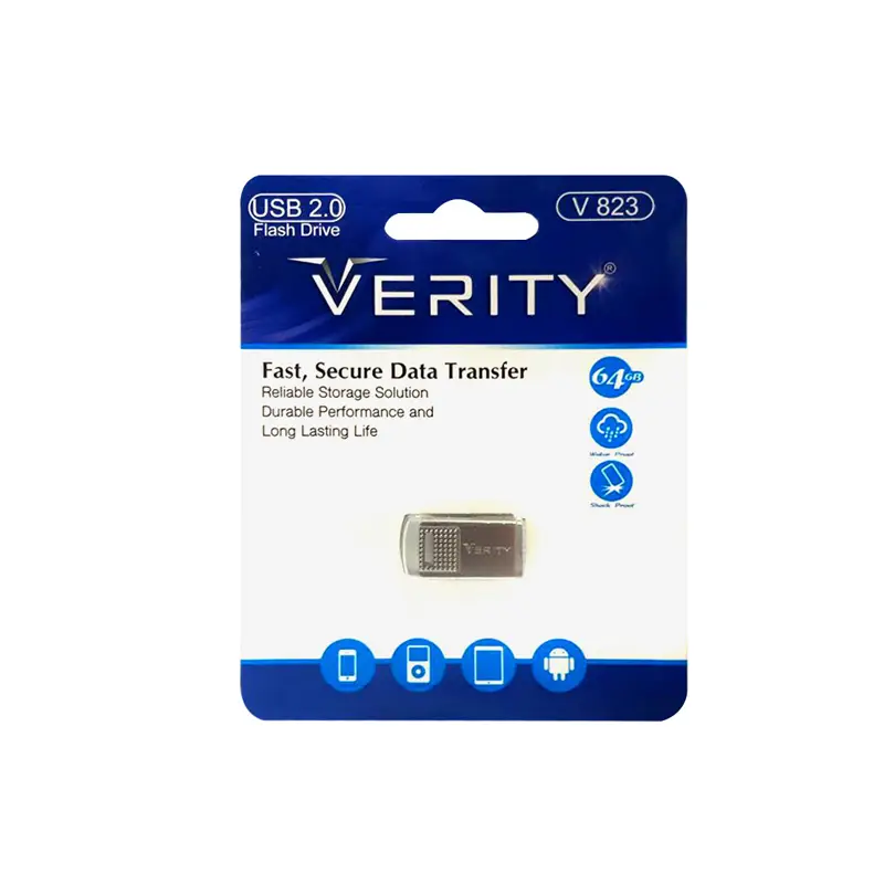 فلش وریتی مدلverity | V823 USB2.0 ظرفیت 64 گیگابایت
