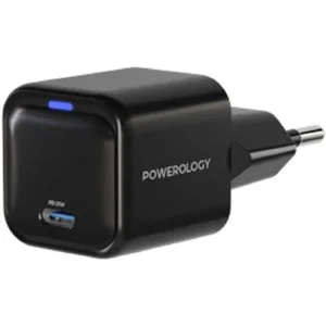 شارژر دیواری پاورولوژی مدل PWCUQC015 ظرفیت 20 وات تایپ سی